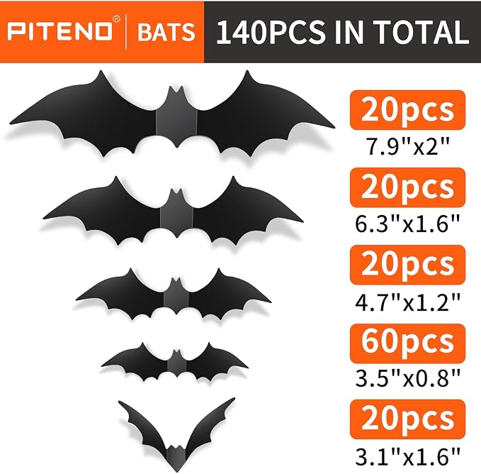 Bats Halloween Decorations Party Supplies