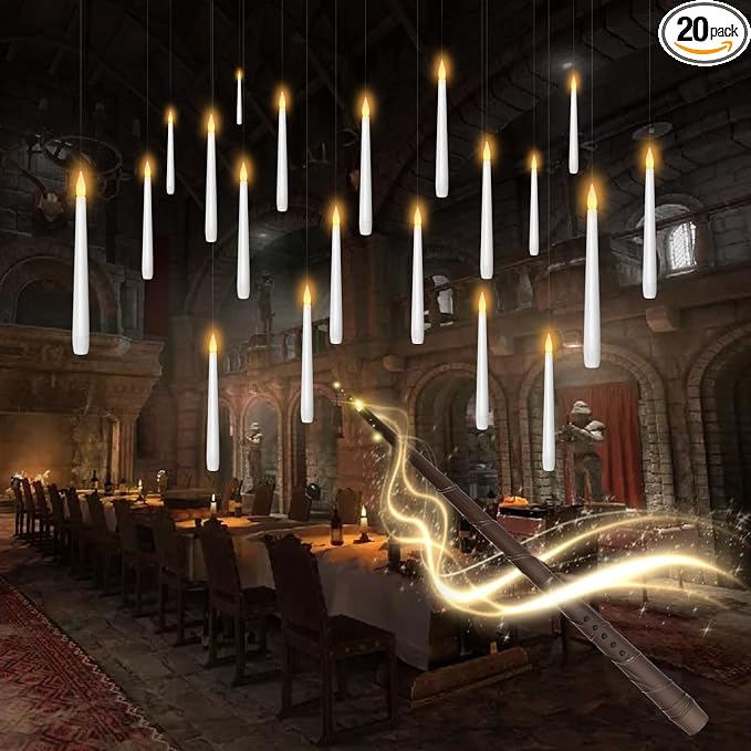 Kakoya Flameless Floating Candles with Wand